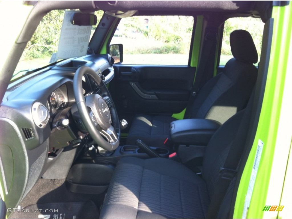 2012 Wrangler Unlimited Sport 4x4 - Gecko Green / Black photo #9