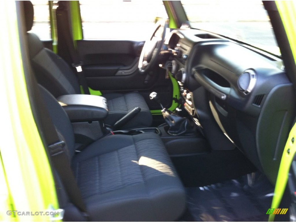 2012 Wrangler Unlimited Sport 4x4 - Gecko Green / Black photo #13