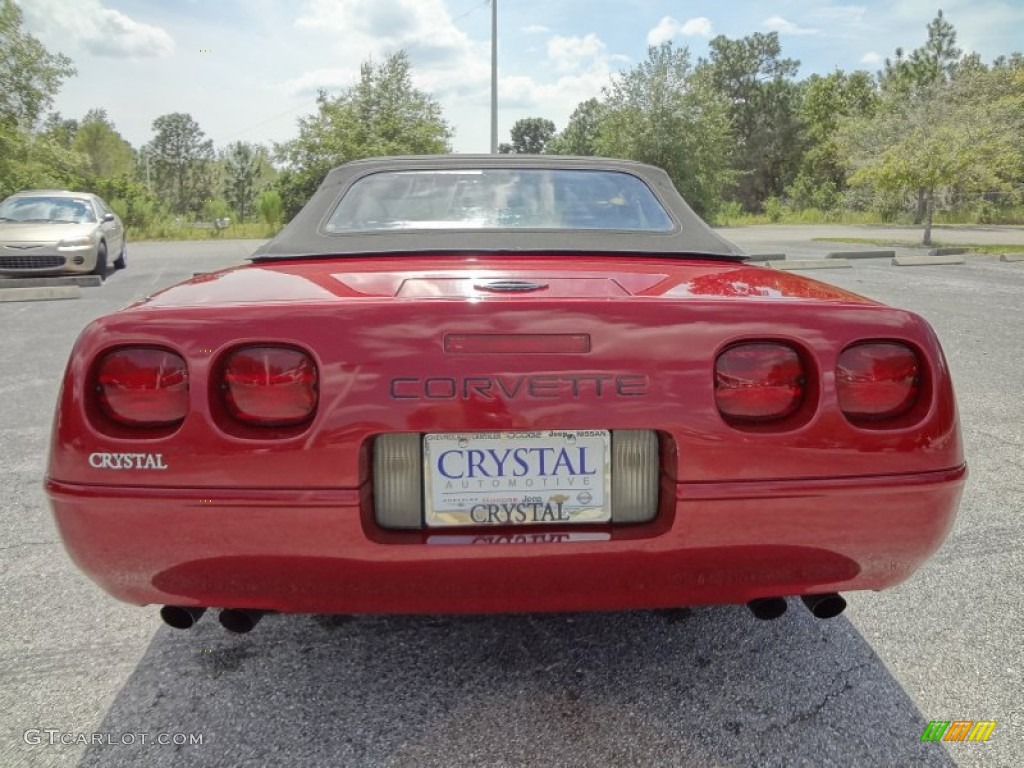 1991 Corvette Convertible - Dark Red Metallic / Black photo #6