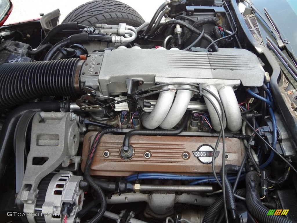 1991 Chevrolet Corvette Convertible 5.7 Liter TPI OHV 16-Valve L98 V8 Engine Photo #71377498