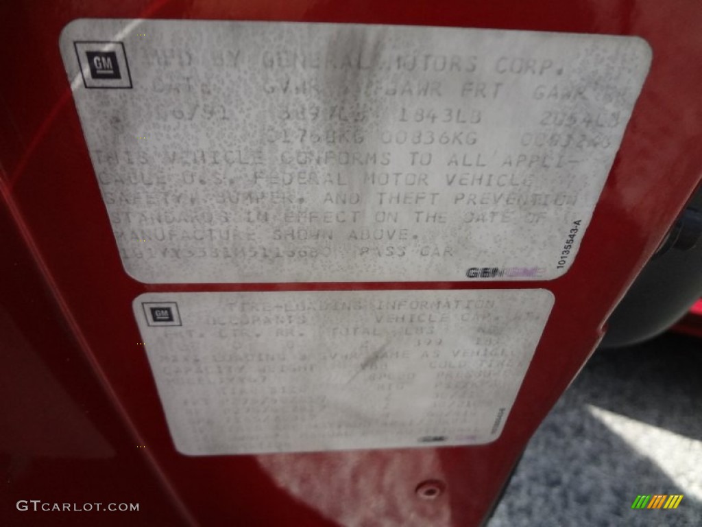 1991 Corvette Convertible - Dark Red Metallic / Black photo #23