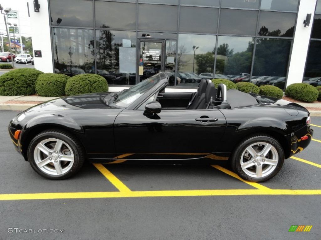 Brilliant Black 2008 Mazda MX-5 Miata Sport Roadster Exterior Photo #71377975