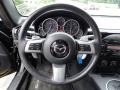 Black 2008 Mazda MX-5 Miata Sport Roadster Steering Wheel