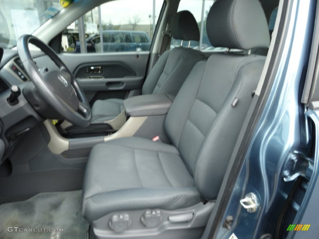 2007 Pilot LX 4WD - Steel Blue Metallic / Gray photo #22