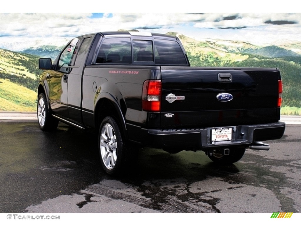 2006 F150 Harley-Davidson SuperCab 4x4 - Black / Black photo #4