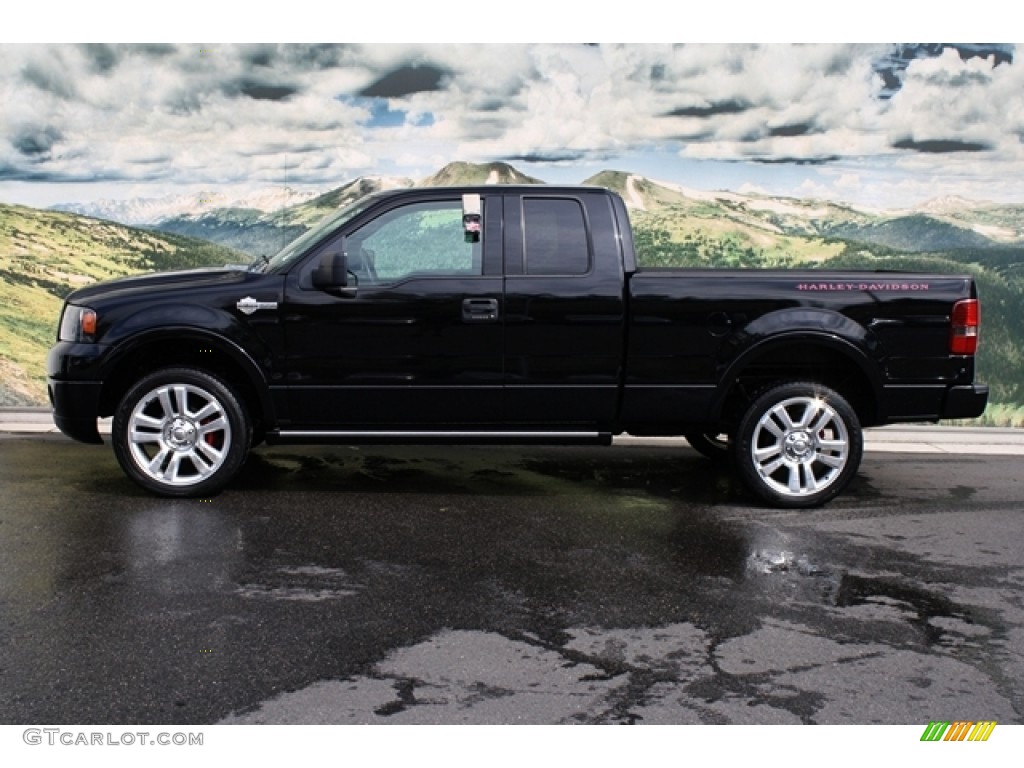 2006 F150 Harley-Davidson SuperCab 4x4 - Black / Black photo #6