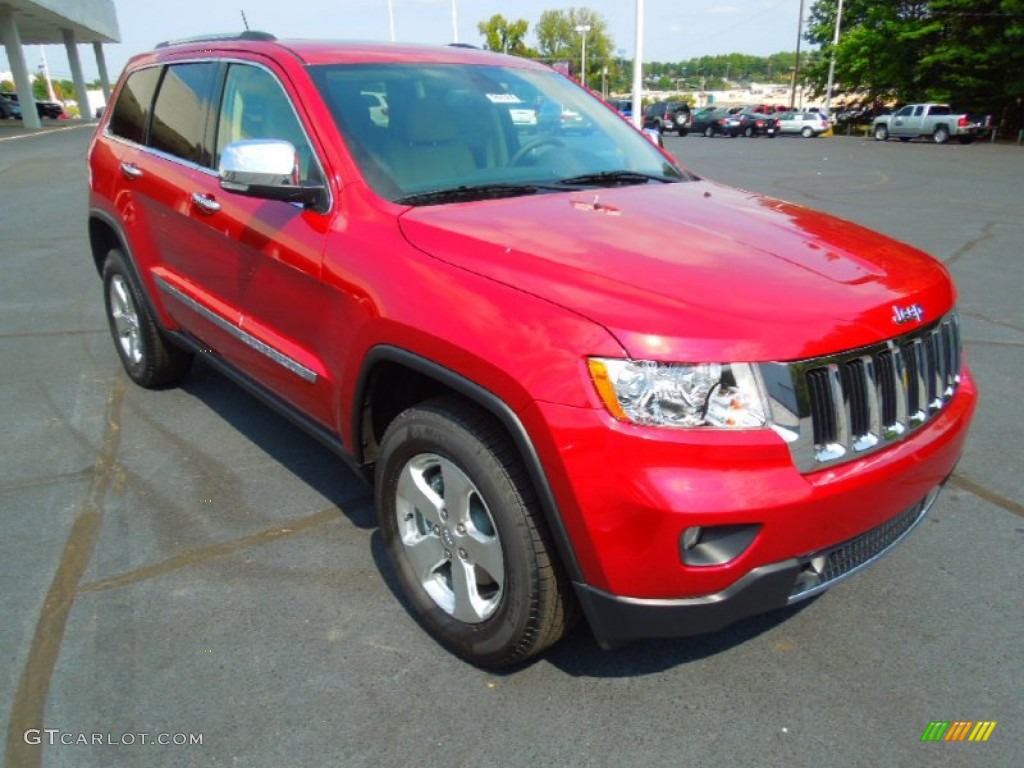 Deep Cherry Red Crystal Pearl 2013 Jeep Grand Cherokee Limited 4x4 Exterior Photo #71379124