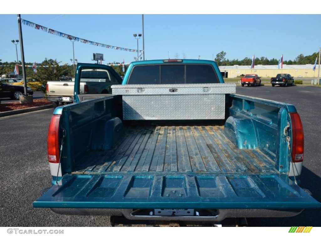 1995 C/K K1500 Regular Cab 4x4 - Bright Teal Metallic / Gray photo #21