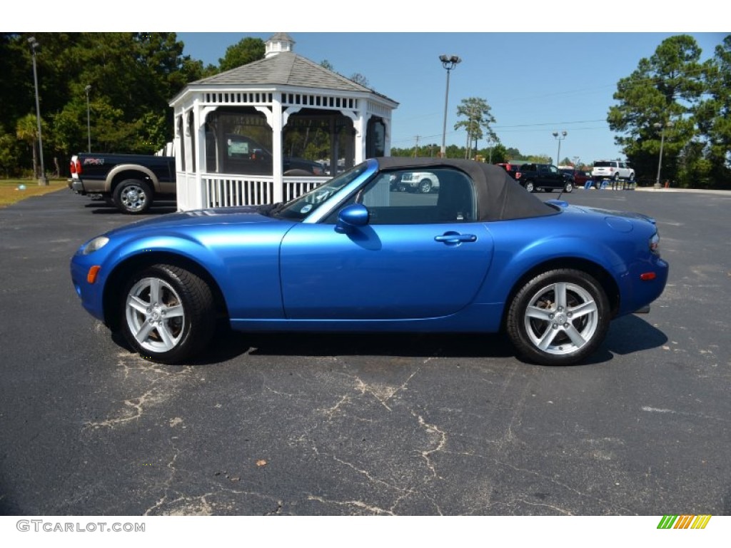 Winning Blue Metallic 2006 Mazda MX-5 Miata Sport Roadster Exterior Photo #71382670