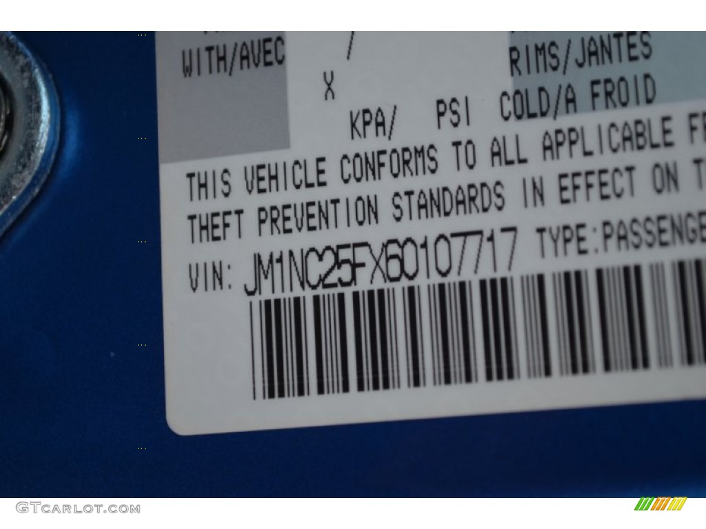 2006 MX-5 Miata Sport Roadster - Winning Blue Metallic / Black photo #28