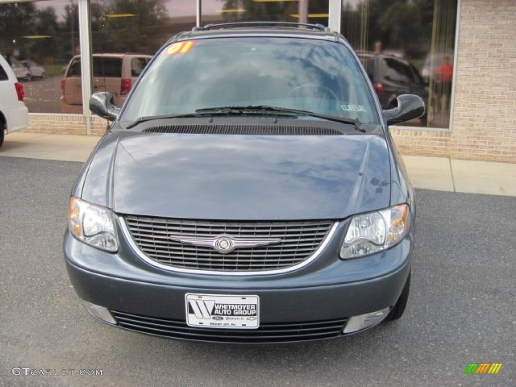 2001 Town & Country Limited AWD - Steel Blue Pearl / Navy Blue photo #2