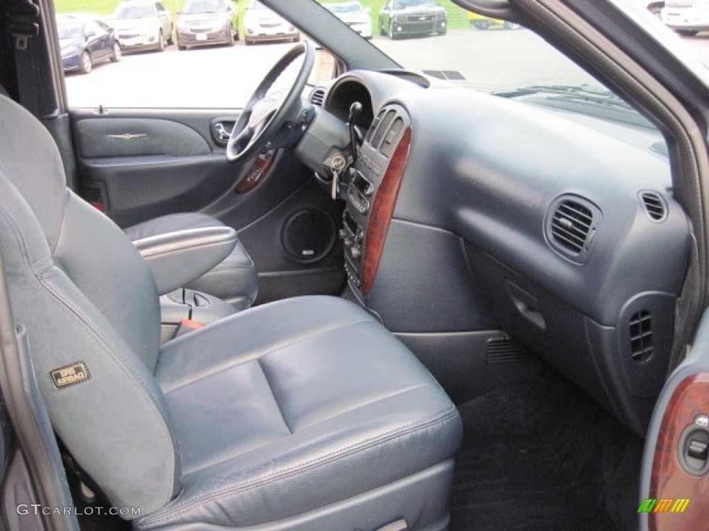 Navy Blue Interior 2001 Chrysler Town & Country Limited AWD Photo #71382832