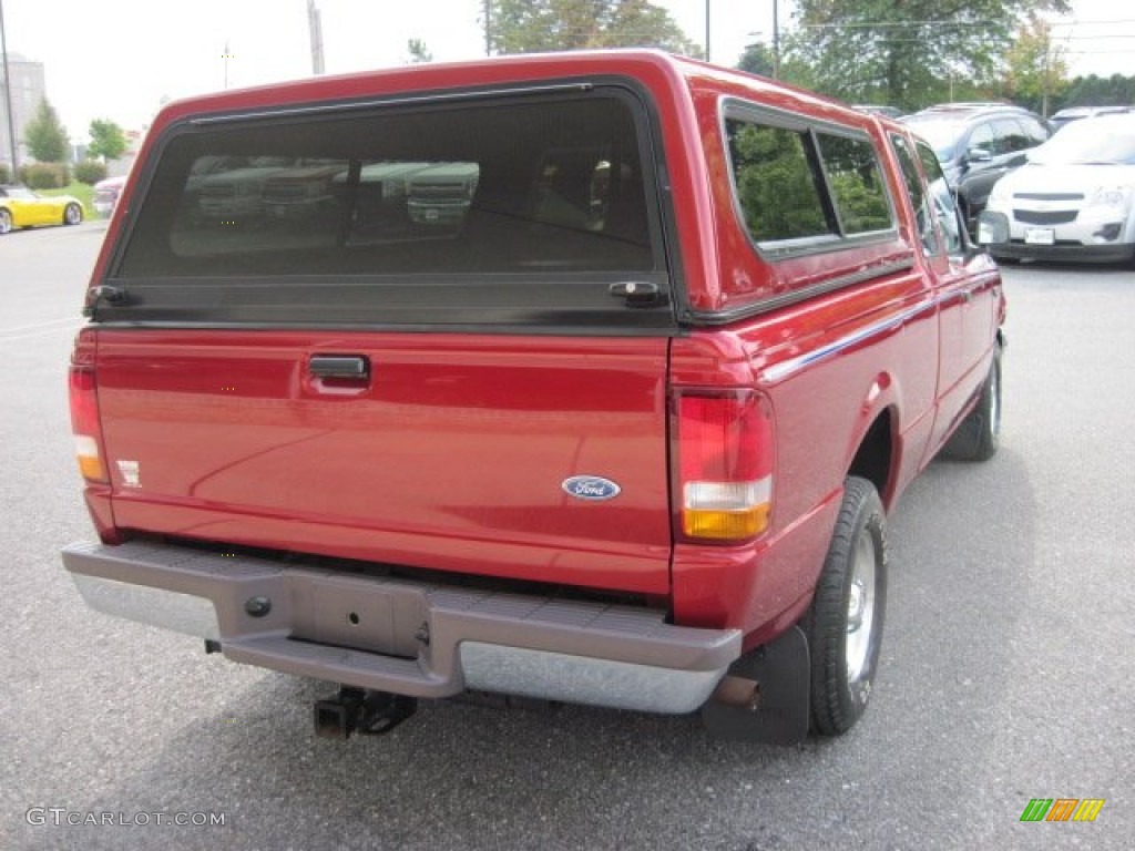 1997 Ranger XLT Extended Cab - Toreador Red Metallic / Medium Graphite photo #8