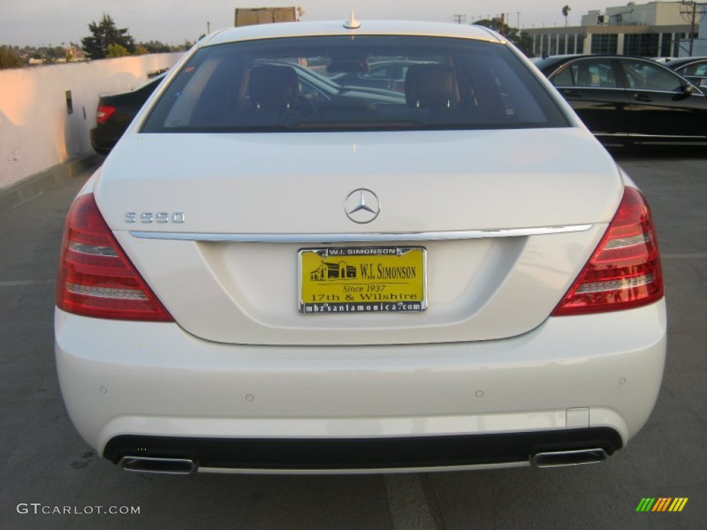 2013 S 550 Sedan - Diamond White Metallic / Black photo #5