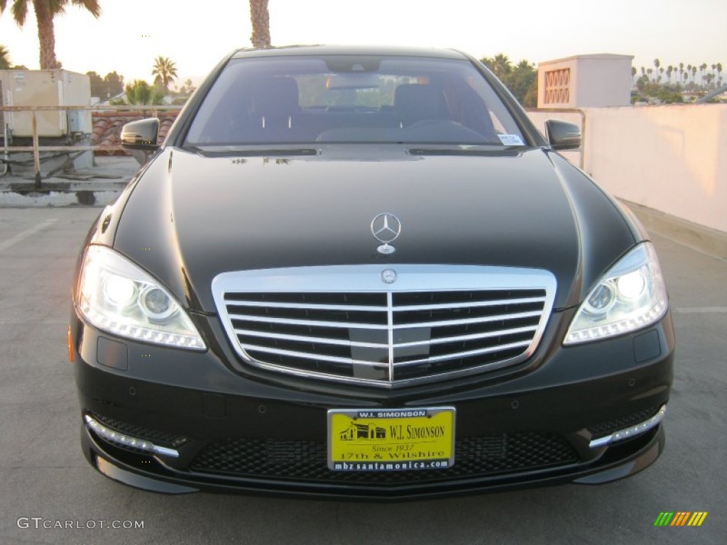 2013 S 550 Sedan - Black / Black photo #2