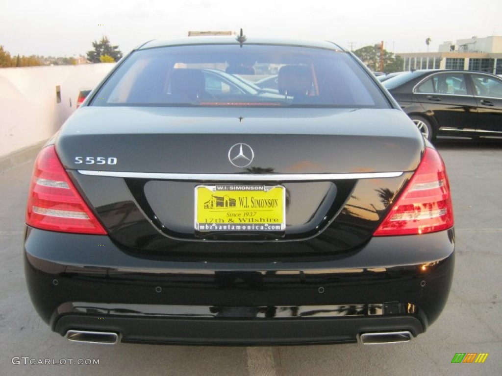 2013 S 550 Sedan - Black / Black photo #5