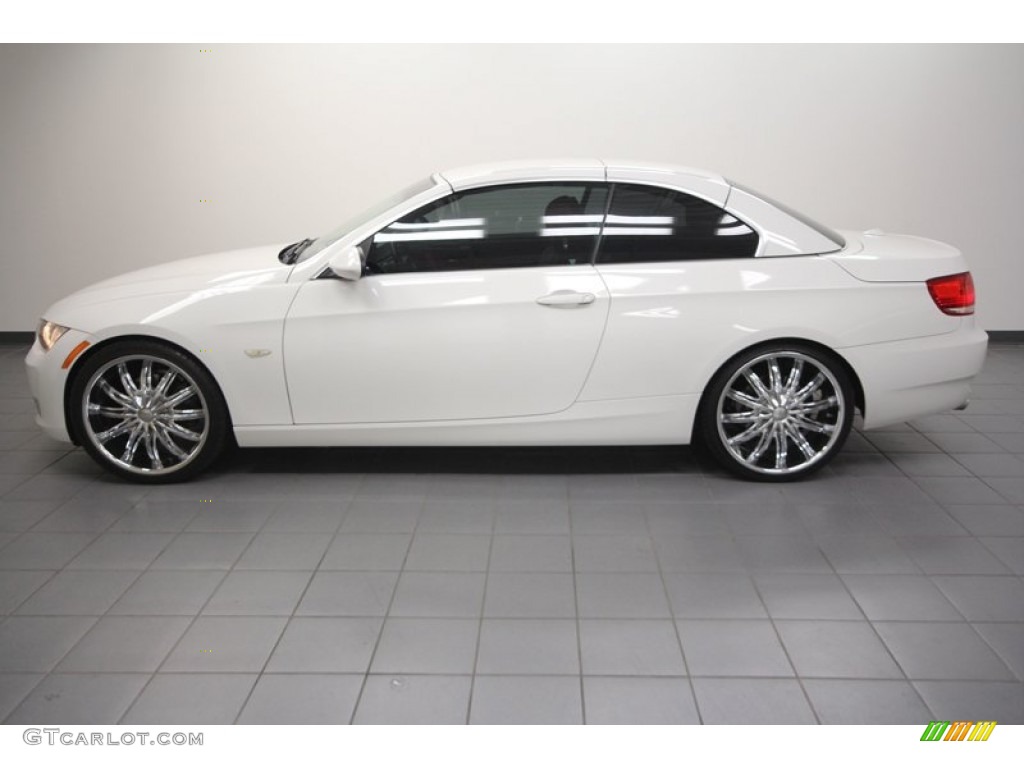 2008 3 Series 328i Convertible - Alpine White / Coral Red/Black photo #2