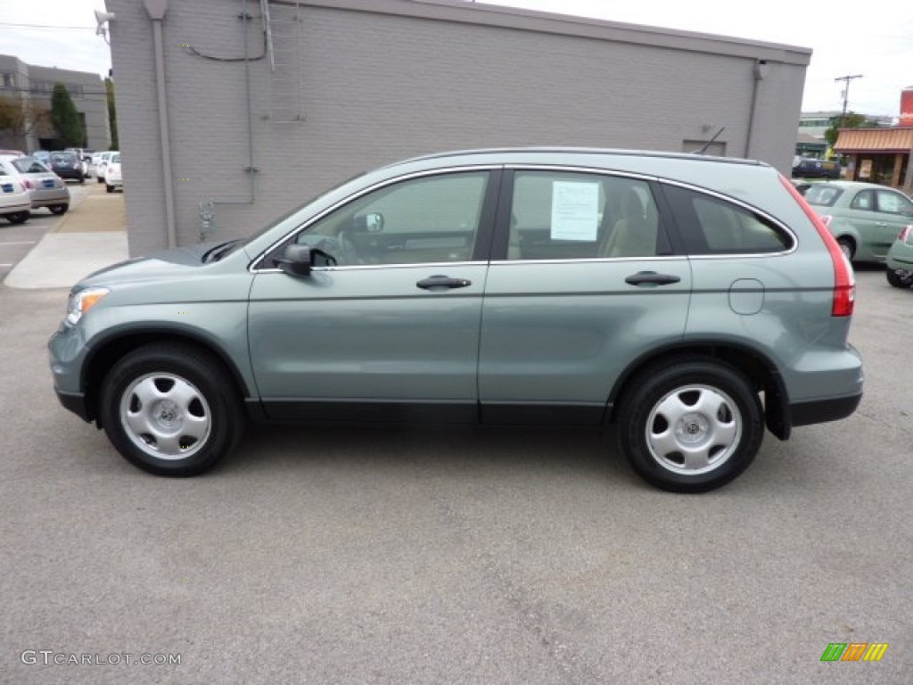 2011 CR-V LX 4WD - Opal Sage Metallic / Ivory photo #4