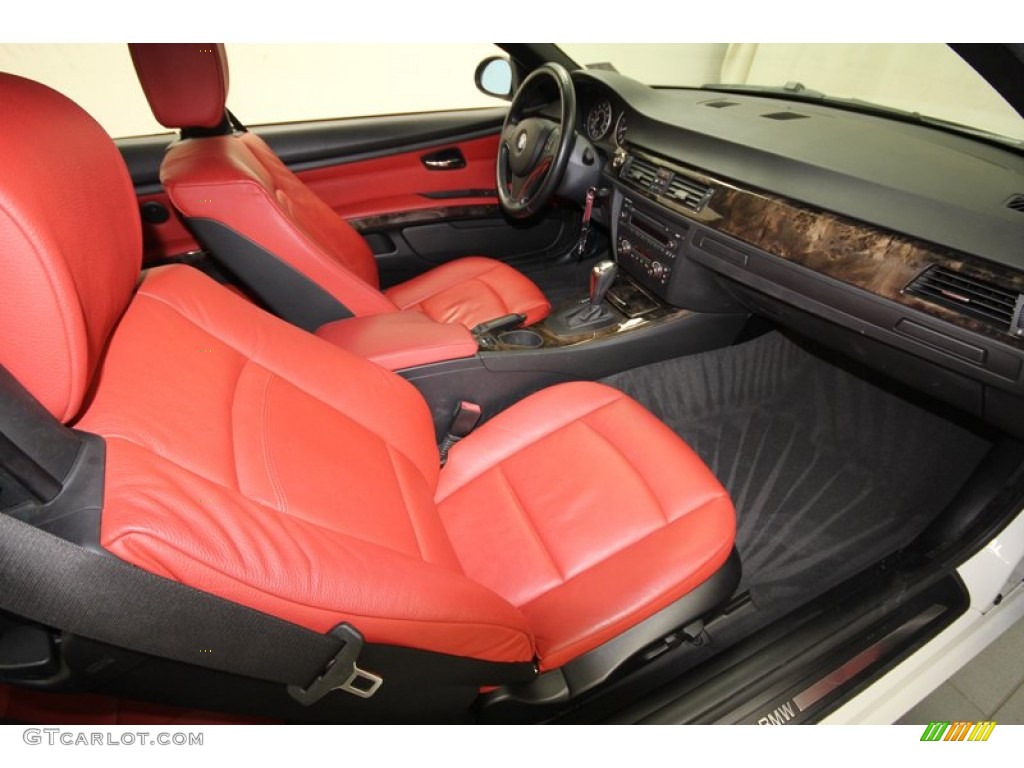 2008 3 Series 328i Convertible - Alpine White / Coral Red/Black photo #3