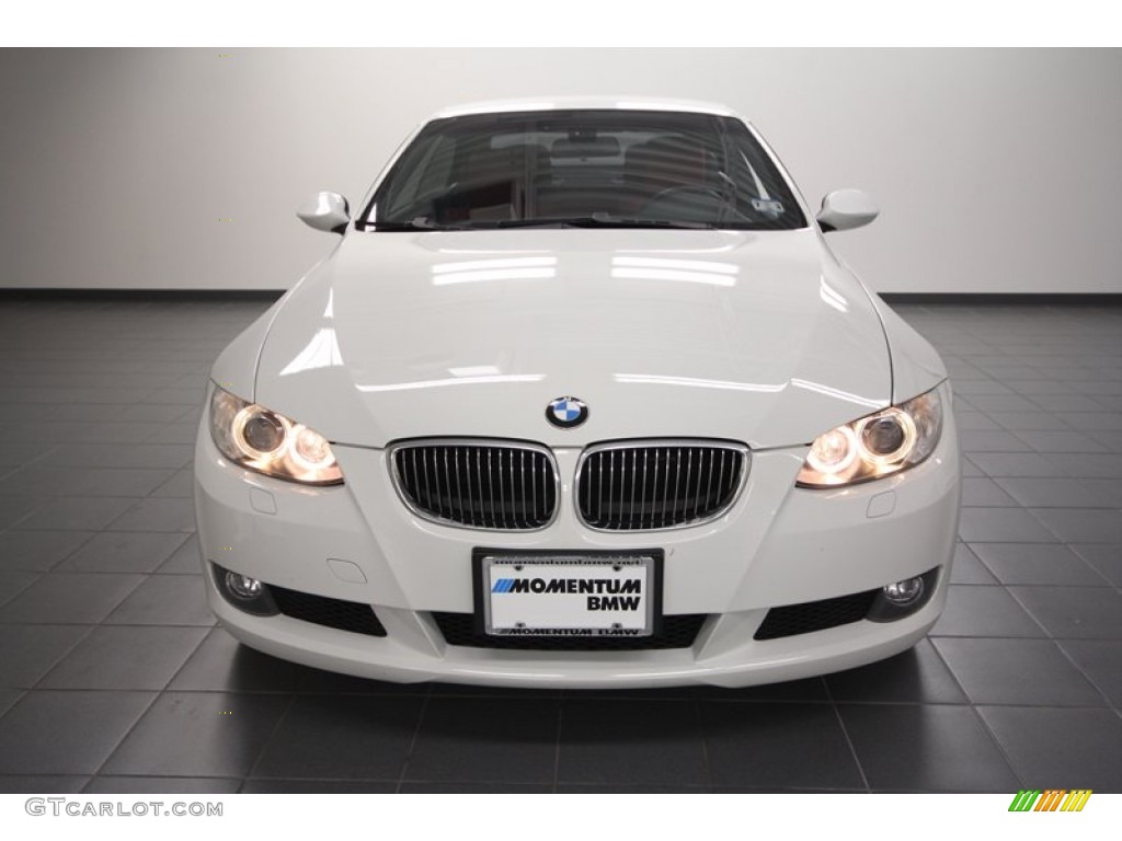 2008 3 Series 328i Convertible - Alpine White / Coral Red/Black photo #6