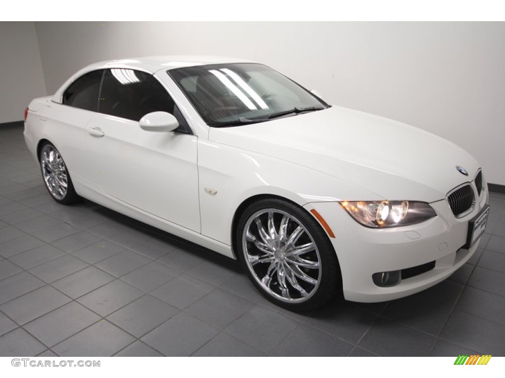 2008 3 Series 328i Convertible - Alpine White / Coral Red/Black photo #9