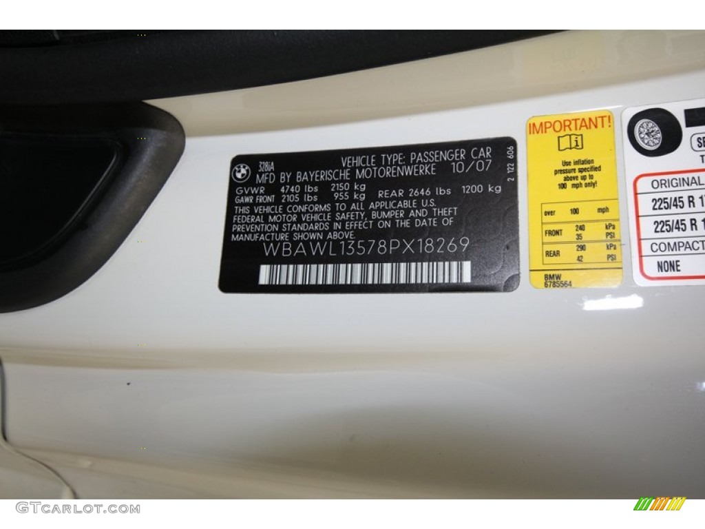 2008 3 Series 328i Convertible - Alpine White / Coral Red/Black photo #10