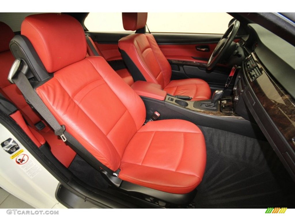 2008 3 Series 328i Convertible - Alpine White / Coral Red/Black photo #28