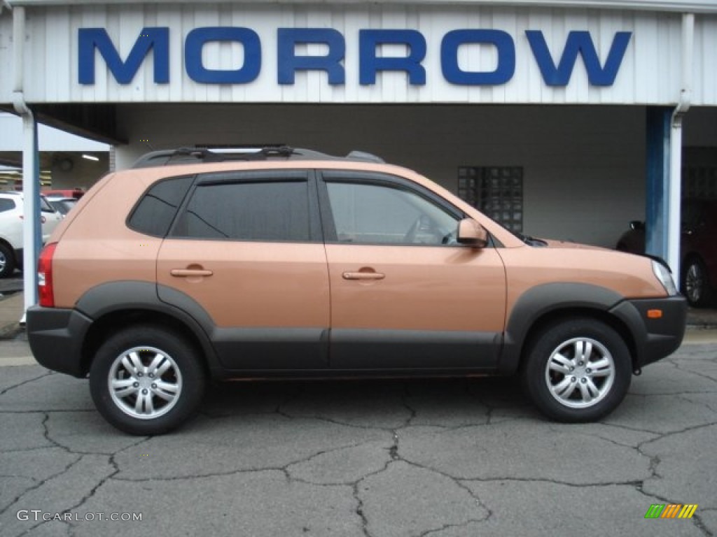 2007 Tucson SE 4WD - Brilliant Copper Metallic / Beige photo #1