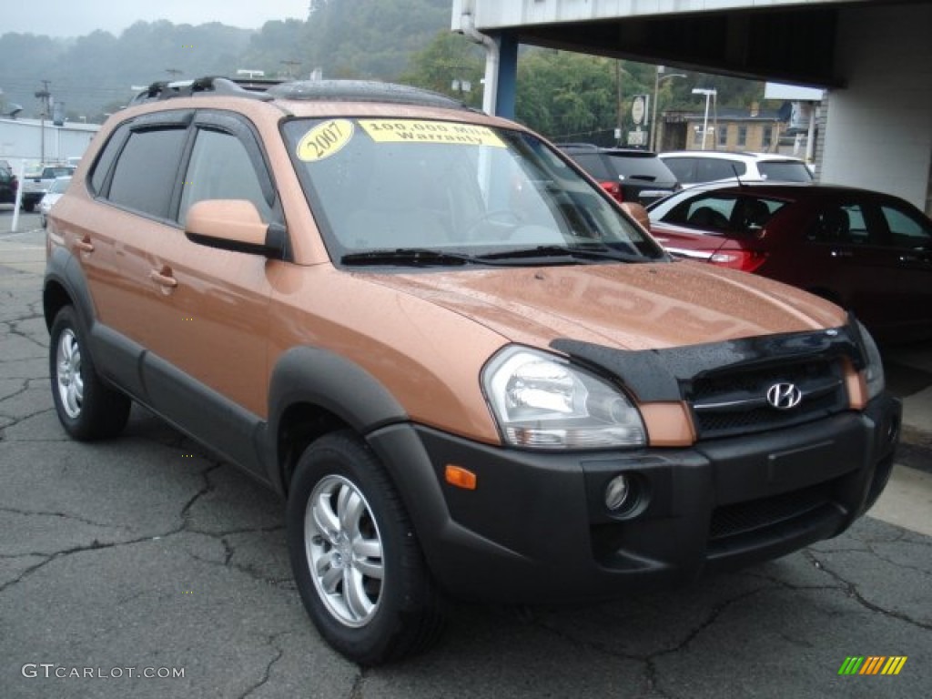 Brilliant Copper Metallic 2007 Hyundai Tucson SE 4WD Exterior Photo #71385096