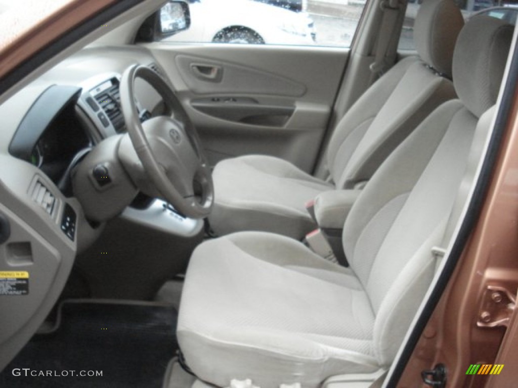 Beige Interior 2007 Hyundai Tucson SE 4WD Photo #71385219