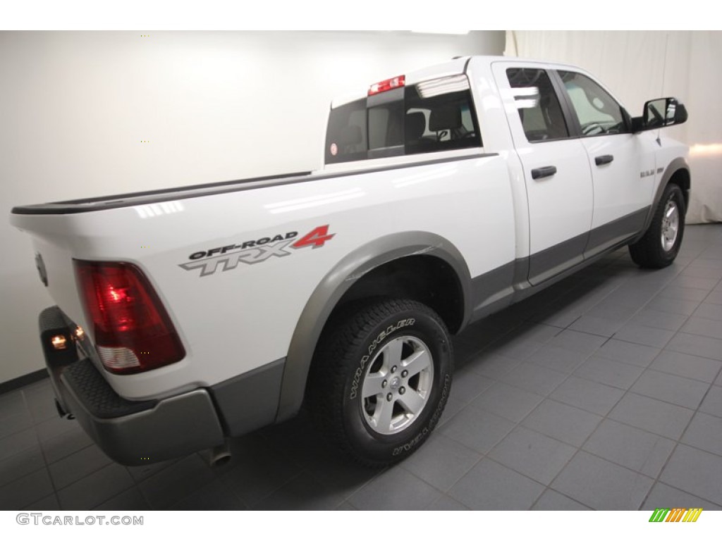 2010 Ram 1500 TRX4 Quad Cab 4x4 - Stone White / Light Pebble Beige/Bark Brown photo #11