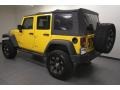 2009 Detonator Yellow Jeep Wrangler Unlimited Rubicon 4x4  photo #5