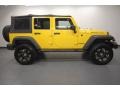 2009 Detonator Yellow Jeep Wrangler Unlimited Rubicon 4x4  photo #8