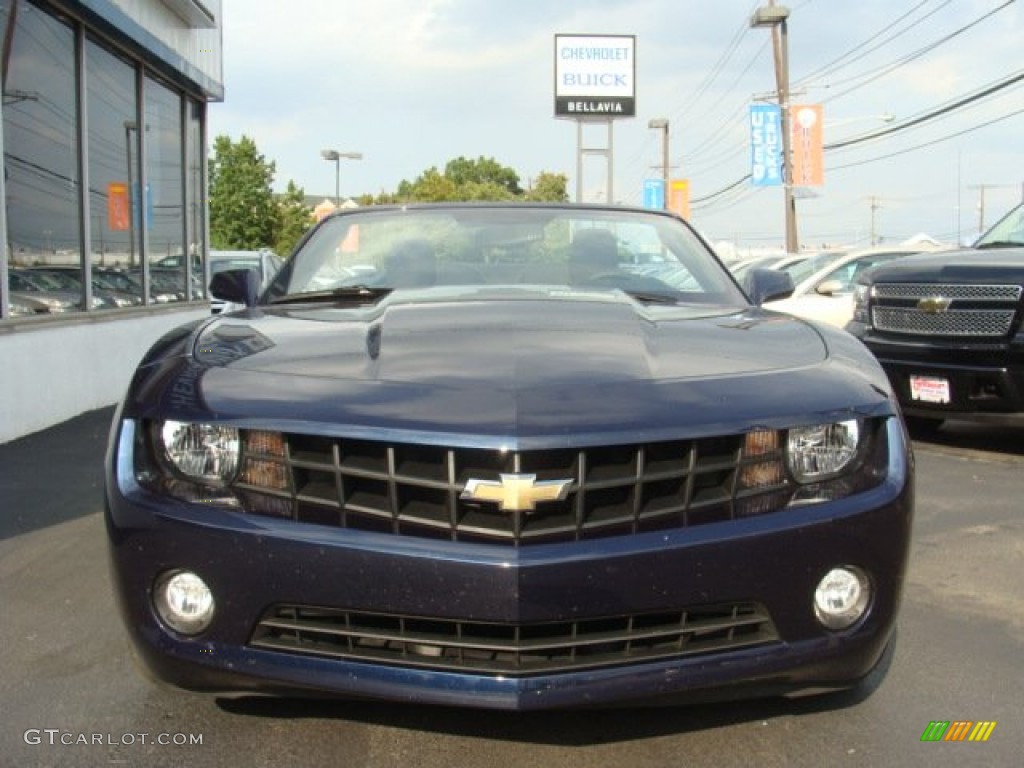 2012 Camaro LT Convertible - Imperial Blue Metallic / Black photo #3