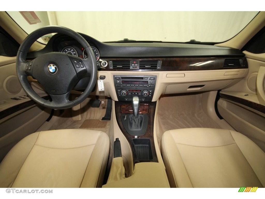 2008 BMW 3 Series 328i Sedan Beige Dashboard Photo #71387143