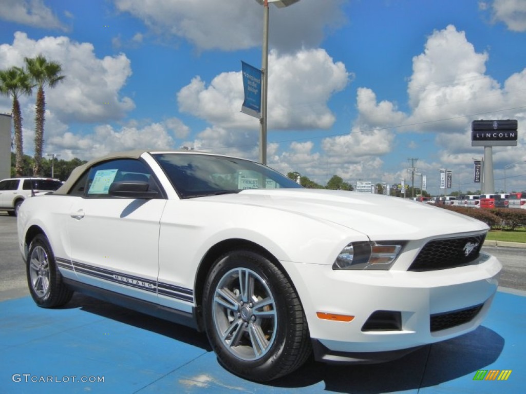 Performance White 2012 Ford Mustang V6 Premium Convertible Exterior Photo #71387980