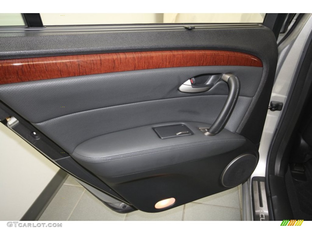 2006 Acura RL 3.5 AWD Sedan Ebony Door Panel Photo #71388091