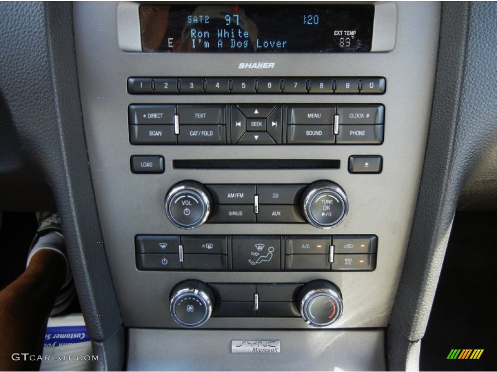 2012 Ford Mustang V6 Premium Convertible Controls Photo #71388148