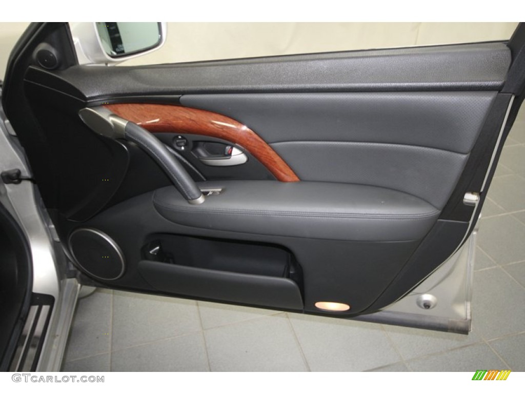 2006 Acura RL 3.5 AWD Sedan Ebony Door Panel Photo #71388199
