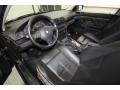 Black 2002 BMW 5 Series 525i Sedan Interior Color