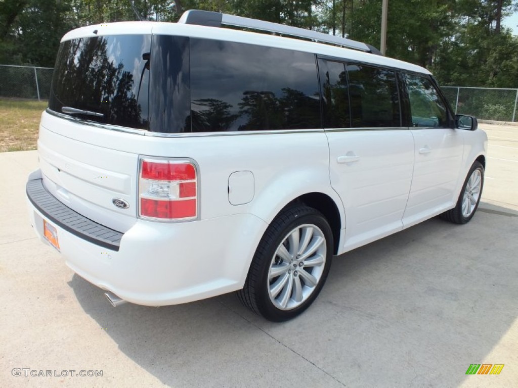 White Platinum Metallic Tri-Coat 2013 Ford Flex SEL Exterior Photo #71388940