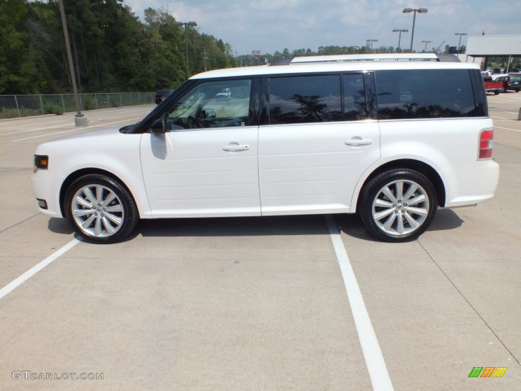 White Platinum Metallic Tri-Coat 2013 Ford Flex SEL Exterior Photo #71388967