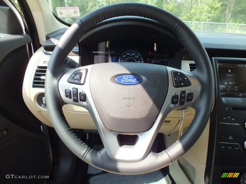 2013 Ford Flex SEL Dune Steering Wheel Photo #71389016