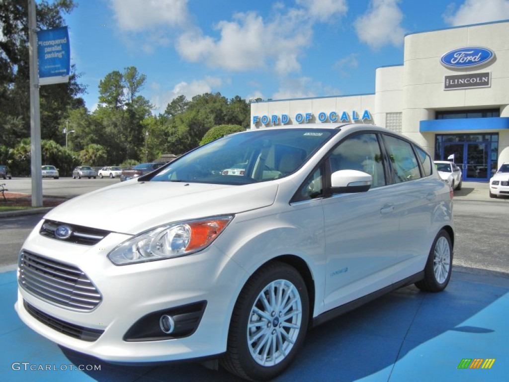 White Platinum 2013 Ford C-Max Hybrid SEL Exterior Photo #71389921