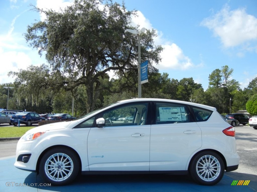 White Platinum 2013 Ford C-Max Hybrid SEL Exterior Photo #71389928