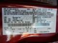 RR: Ruby Red 2013 Ford C-Max Hybrid SE Color Code