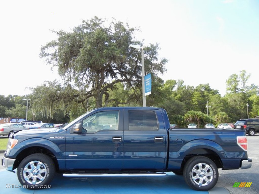 Blue Jeans Metallic 2013 Ford F150 XLT SuperCrew Exterior Photo #71390167