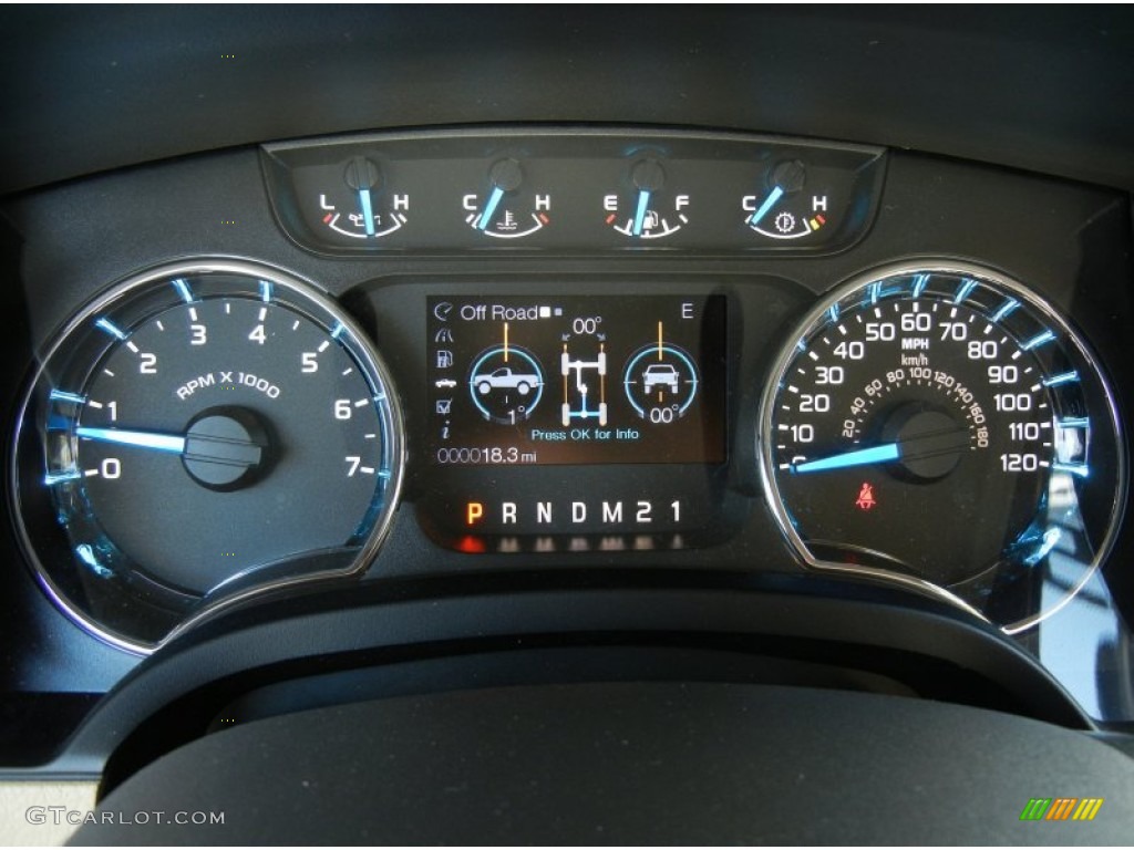 2013 Ford F150 XLT SuperCrew Gauges Photo #71390221