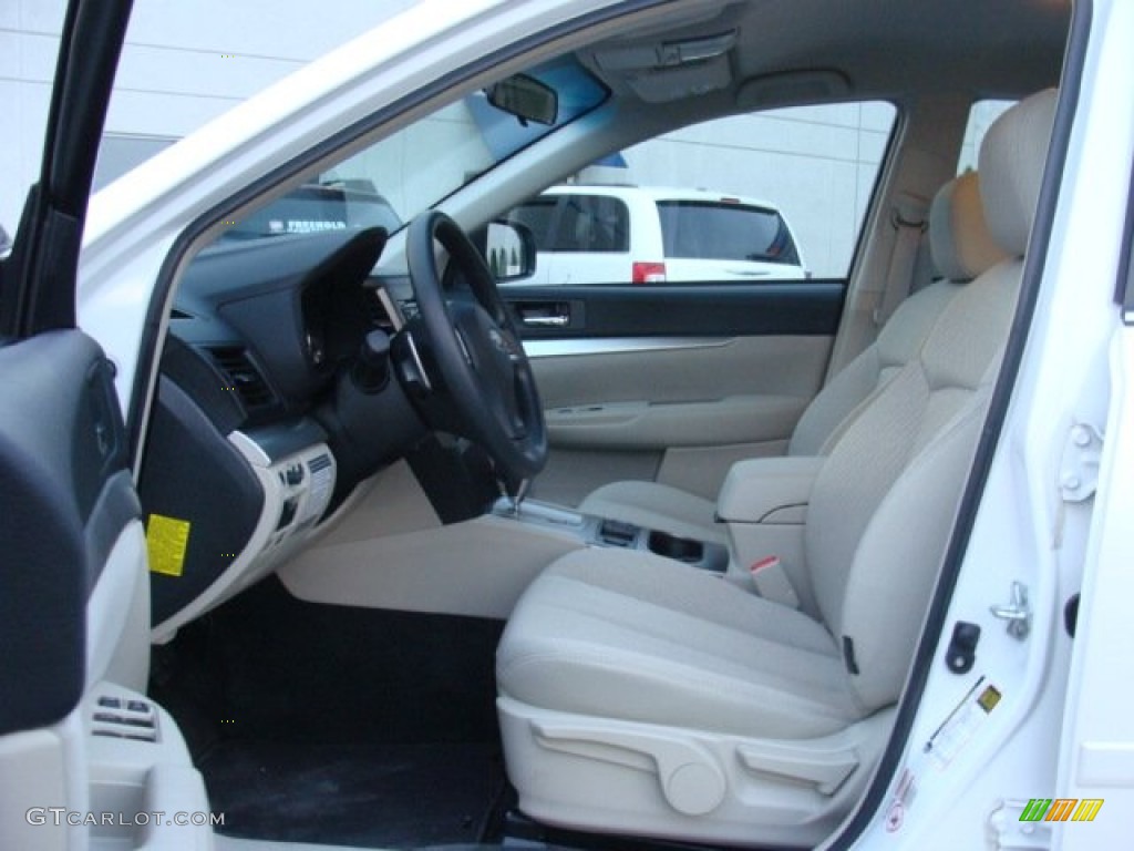 2012 Outback 2.5i - Satin White Pearl / Warm Ivory photo #9