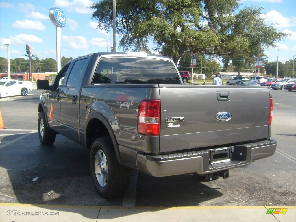 2005 F150 FX4 SuperCrew 4x4 - Dark Shadow Grey Metallic / Black photo #5
